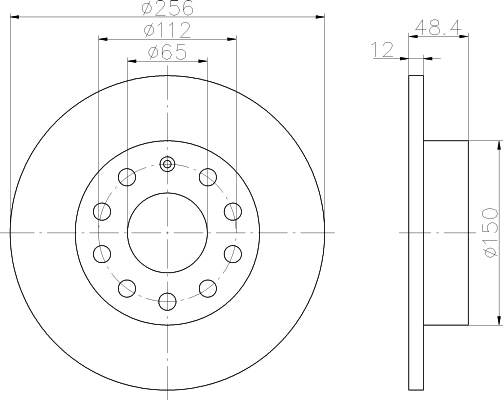 NF PARTS Тормозной диск NF1699162